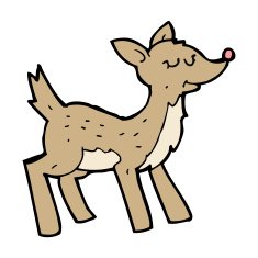 Cute Cartoon Deer N26