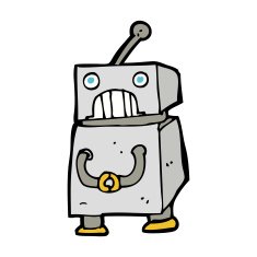 Cartoon Robot N411