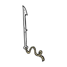 cartoon whaling harpoon N13