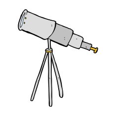 cartoon telescope N28