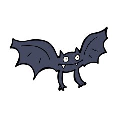 cartoon vampire bat N51