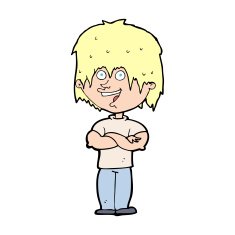 cartoon happy man N713