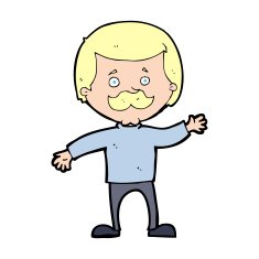 cartoon dad waving N16