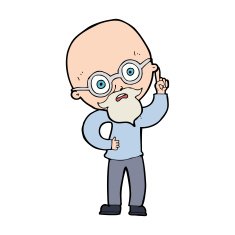cartoon old man N42
