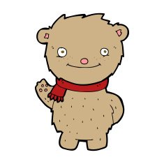 cartoon teddy bear N460