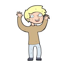 cartoon happy man N715