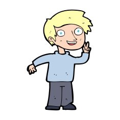 cartoon boy posing for photo N14