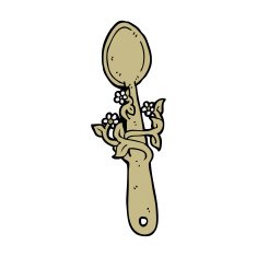Cartoon Wooden Spoon N35