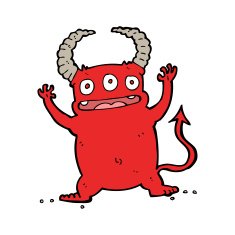 cartoon little devil N147