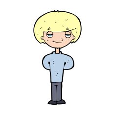 cartoon happy man N717