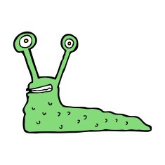 cartoon slug N46