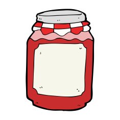 cartoon jar of jam N17