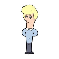 cartoon jaded man N28