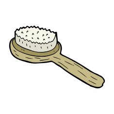 cartoon old brush N15