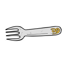 cartoon fork N63