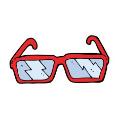 Cartoon Glasses N74