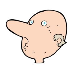 cartoon balding man N30