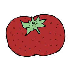 Cartoon Tomato N220
