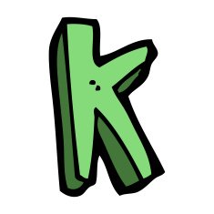 cartoon letter N258