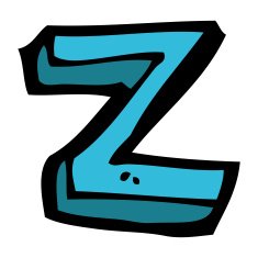 cartoon letter N263