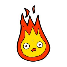 cartoon friendly fireball N27