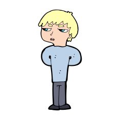 cartoon antisocial boy N15