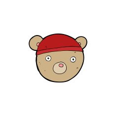 cartoon teddy bear hat N6