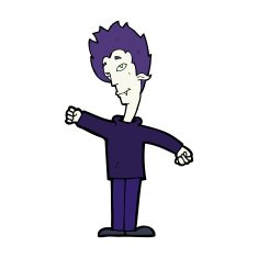 cartoon vampire man N168