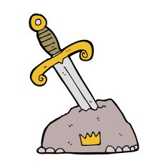 cartoon sword in stone N12