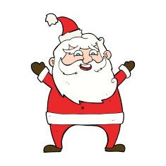 jolly santa cartoon N44