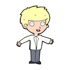 cartoon happy boy N361
