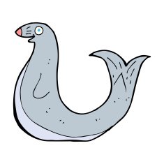 cartoon happy seal N30