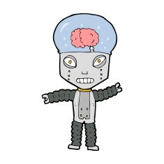 cartoon future robot N15