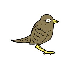 cartoon garden bird N60