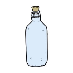 cartoon traditional bottle N30