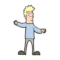 cartoon happy man N720
