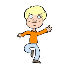 cartoon dancing man N83