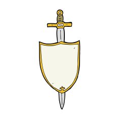 cartoon heraldic shield N27