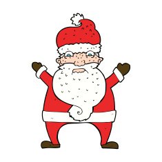 cartoon stressed out santa N16