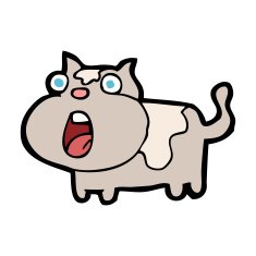 caroton shocked cat N6