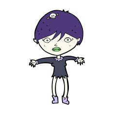 Cartoon Vampire Girl N356