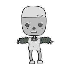 Cartoon Robot N412