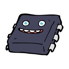cartoon computer chip N38
