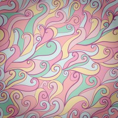 Seamless wave hand-drawn pattern N13