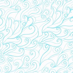 Seamless wave hand-drawn pattern N14
