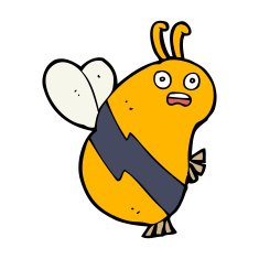 funny cartoon bee N31