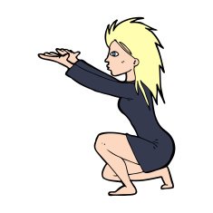 cartoon womn casting spel N15