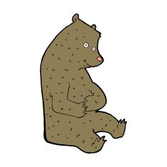 cartoon happy bear N4
