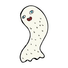 funny cartoon ghost N131