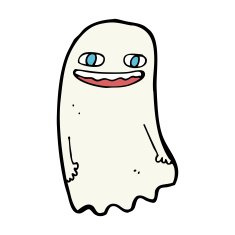 funny cartoon ghost N137